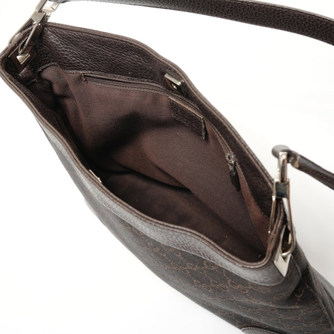 GUCCI GG canvas one belt Shoulder Bag Brown WS27808