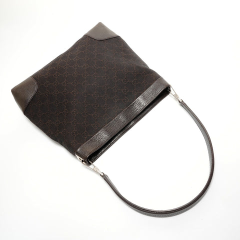 GUCCI GG canvas one belt Shoulder Bag Brown WS27808