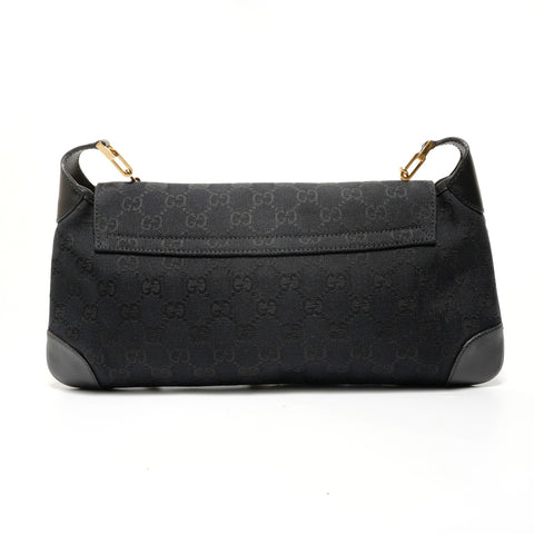 GUCCI GG Canvas Tiger One Belt Shoulder Bag black WS27811