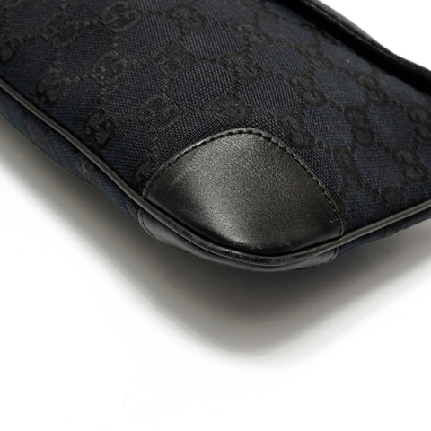 GUCCI GG Canvas Tiger One Belt Shoulder Bag black WS27811