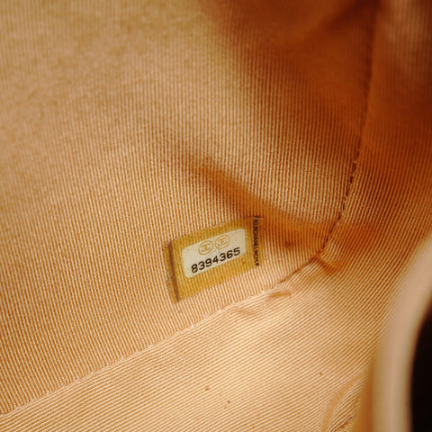 CHANEL Table #8 Caviar Skin COCO Mark Shoulder Bag beige WS27812