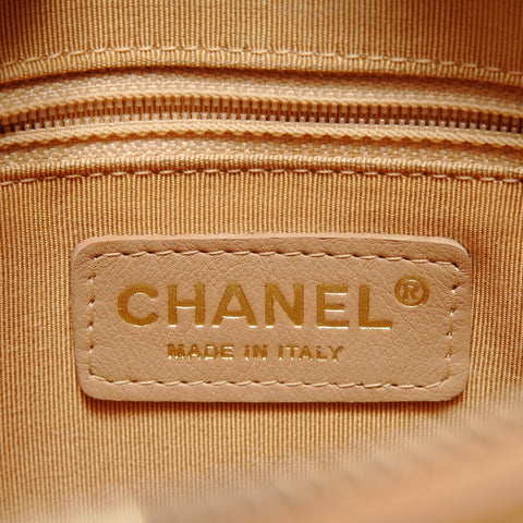 CHANEL Table #8 Caviar Skin COCO Mark Shoulder Bag beige WS27812