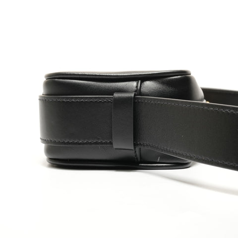 Miu Miu leather logo Shoulder Bag black WS27814