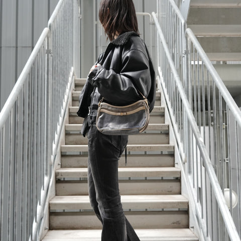 Salvatore Ferragamo Vala Shoulder Bag Navy WS27815