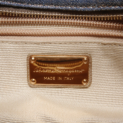 Salvatore Ferragamo Vala Shoulder Bag Navy WS27815