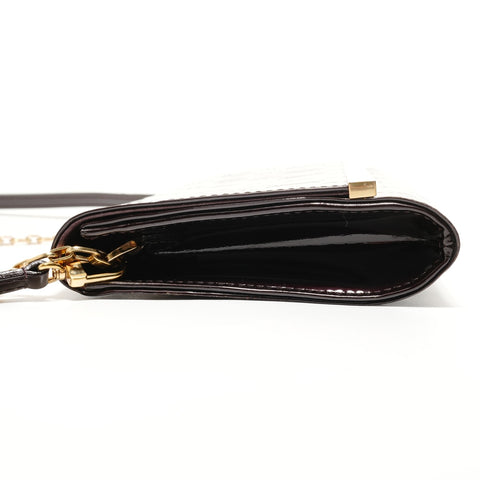LOUIS VUITTON 2016 Vernis Clutch Ana Shoulder Bag Brown WS27816