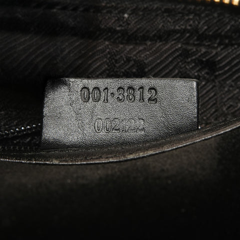 GUCCI suede Shoulder Bag black WS27818