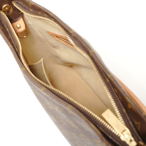 LOUIS VUITTON Monogram Looping GM, manufactured in 2002. Shoulder Bag Brown WS27819