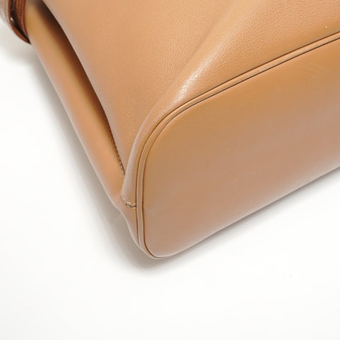 PRADA Buckle leather Handbag Brown WS27820