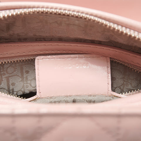 Christian Dior Lady Dior Patent 2-way Handbag pink WS27821