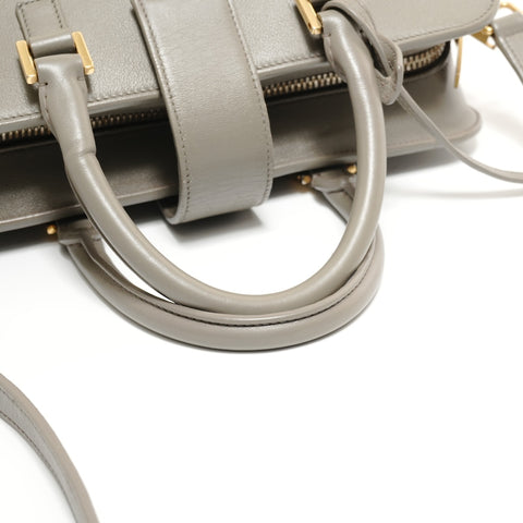 YVES SAINT LAURENT YSL Logo Baby Cabas 2-way Handbag gray WS27825