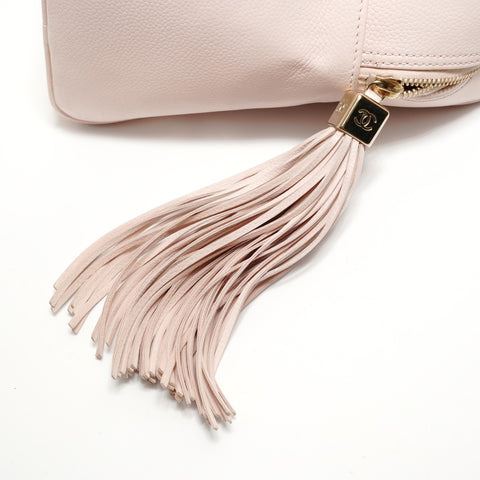 CHANEL Table #9 COCO Mark Caviar Skin Handbag pink WS27826