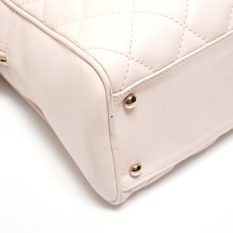 CHANEL Table #9 COCO Mark Caviar Skin Handbag pink WS27826