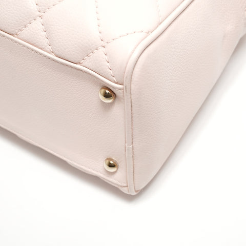 CHANEL Table #9 COCO Mark Caviar Skin Handbag pink WS27826