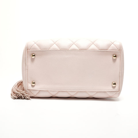 CHANEL Table #9 COCO Mark Caviar Skin Handbag pink WS27826