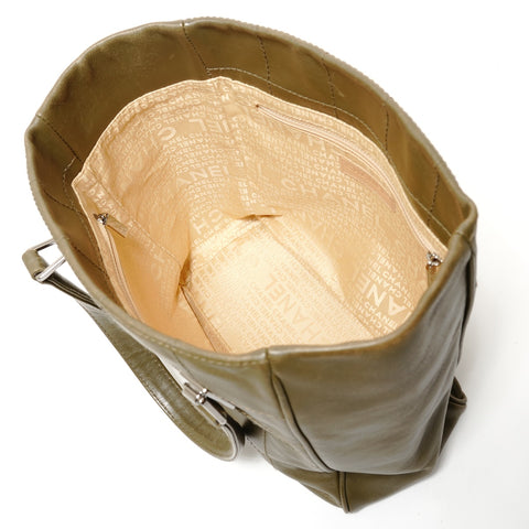 CHANEL Number 8 Chocolate Bar Handbag khaki WS27827