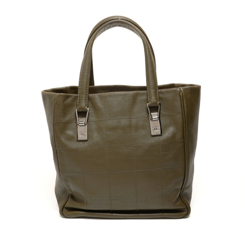 CHANEL Number 8 Chocolate Bar Handbag khaki WS27827