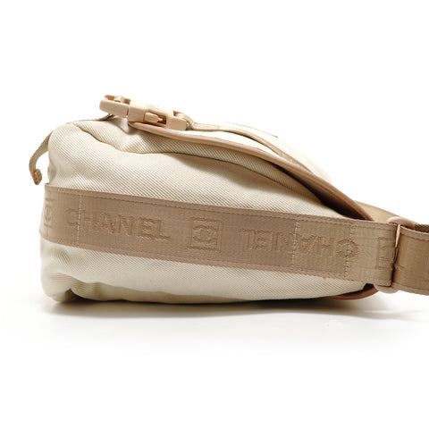 CHANEL 10 Series Sports Line Messenger Shoulder Bag beige WS27828