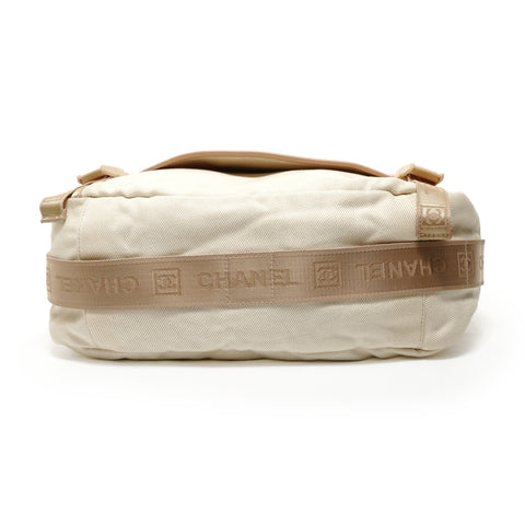 CHANEL 10 Series Sports Line Messenger Shoulder Bag beige WS27828