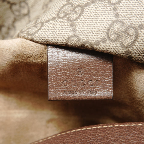 GUCCI New Jackie GG Supreme Sherry Line Shoulder Bag Brown WS27831