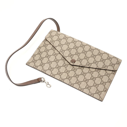 GUCCI New Jackie GG Supreme Sherry Line Shoulder Bag Brown WS27831