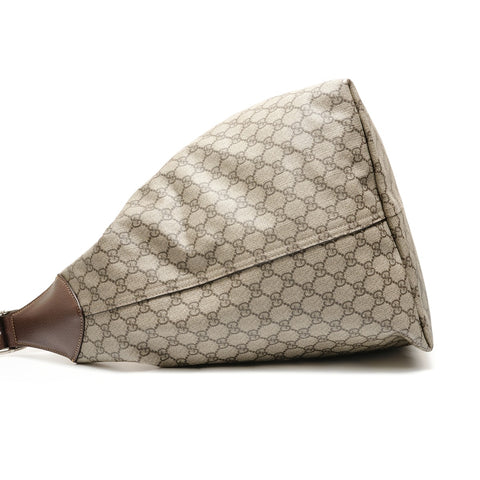 GUCCI New Jackie GG Supreme Sherry Line Shoulder Bag Brown WS27831