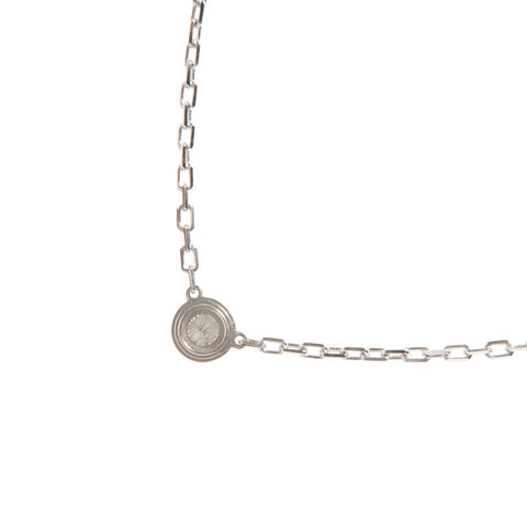 CARTIER Damour Necklace Au750 White Gold Necklace Silver WS27833