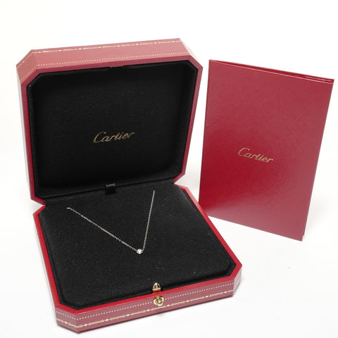 CARTIER Damour Necklace Au750 White Gold Necklace Silver WS27833