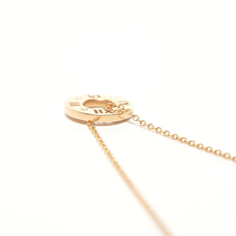 TIFFANY&Co. Atlas Pierced Diamond K18 750 Necklace gold WS27836