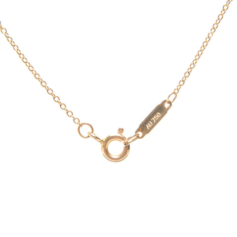 TIFFANY&Co. Atlas Pierced Diamond K18 750 Necklace gold WS27836