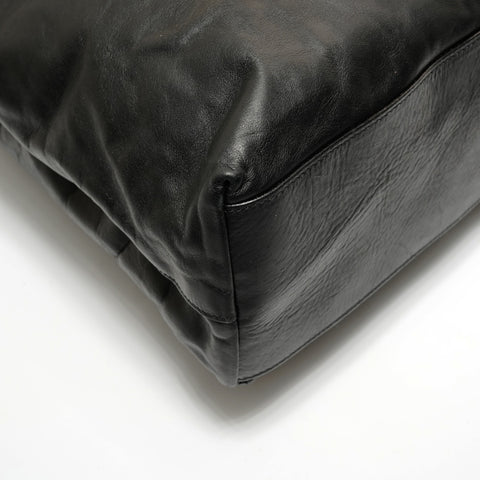 PRADA leather Tote Bag black WS27838