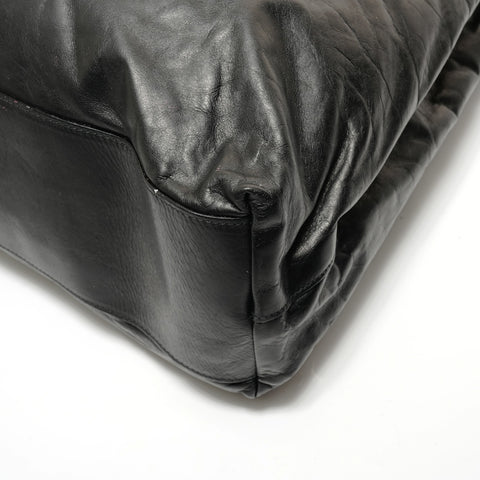 PRADA leather Tote Bag black WS27838