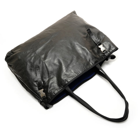 PRADA leather Tote Bag black WS27838
