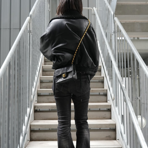 CHANEL Unit 1 Mini Matelass Shoulder Bag black WS27839