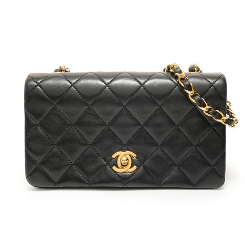 CHANEL Unit 1 Full Flap Chain Shoulder Bag black WS27840