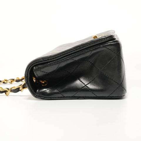 CHANEL Unit 1 Full Flap Chain Shoulder Bag black WS27840