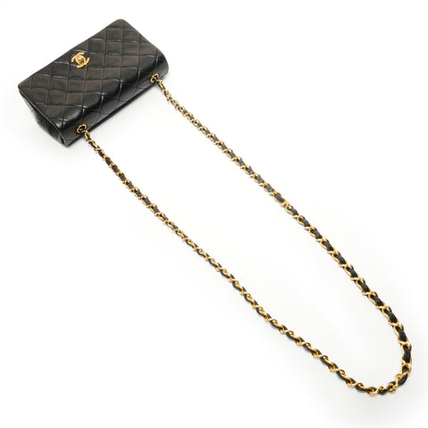 CHANEL Unit 1 Full Flap Chain Shoulder Bag black WS27840