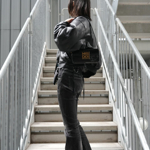 Christian Dior Miss Dior flap bag Shoulder Bag black WS27841