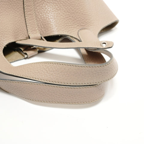 HERMES Picotin Lock PM � P Taurillon Clemence Handbag beige WS27842