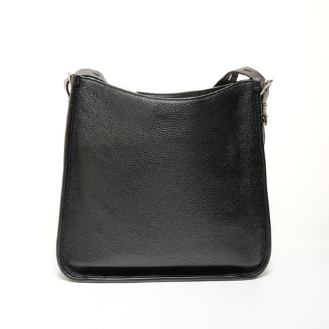 PRADA leather Shoulder Bag black WS27843