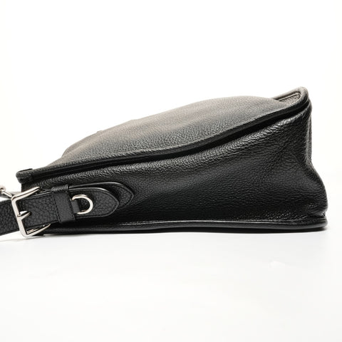 PRADA leather Shoulder Bag black WS27843