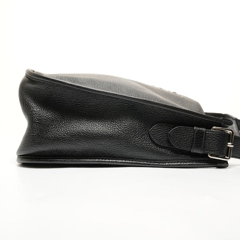 PRADA leather Shoulder Bag black WS27843