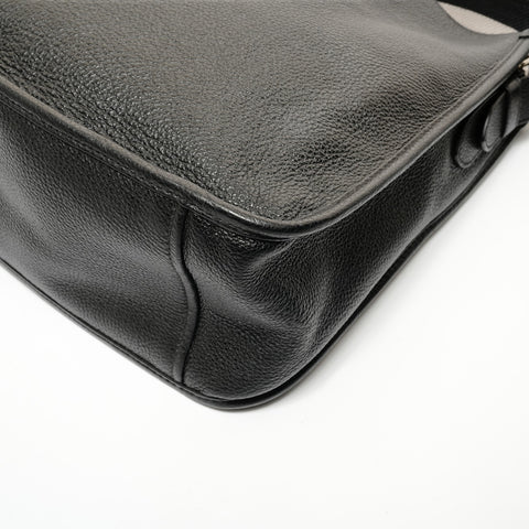 PRADA leather Shoulder Bag black WS27843