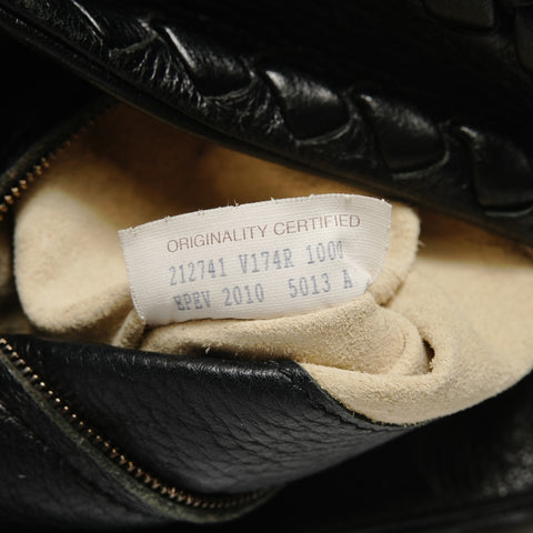 BOTTEGAVENETA INTRECCIATO Cervo Hobo Shoulder Bag black WS27845