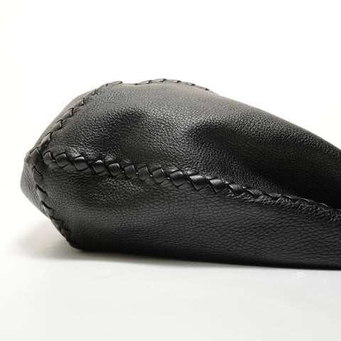 BOTTEGAVENETA INTRECCIATO Cervo Hobo Shoulder Bag black WS27845