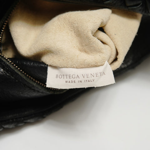 BOTTEGAVENETA INTRECCIATO Cervo Hobo Shoulder Bag black WS27845