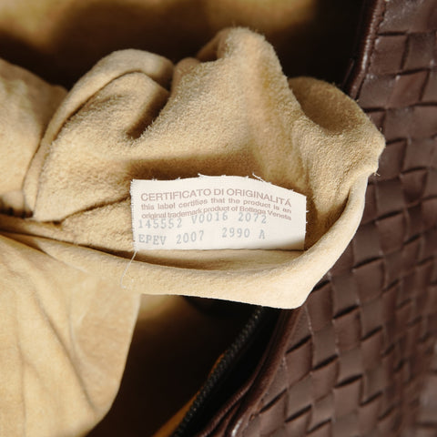 BOTTEGAVENETA INTRECCIATO Hobo Shoulder Bag Brown WS27846