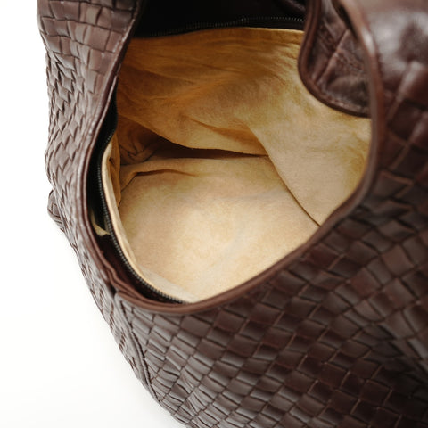BOTTEGAVENETA INTRECCIATO Hobo Shoulder Bag Brown WS27846