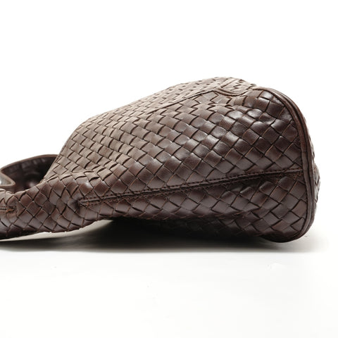BOTTEGAVENETA INTRECCIATO Hobo Shoulder Bag Brown WS27846