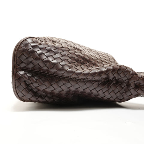 BOTTEGAVENETA INTRECCIATO Hobo Shoulder Bag Brown WS27846
